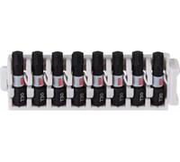 Bosch Accessories 2608522382 2608522382 Jeu d'embouts de vissage Impact Control, 8 pièces, avec T30, 25 mm 25 mm