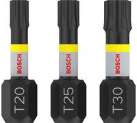 BOSCH Embouts PRO T Impact, T20 x 25, T25 x 25, T30 x 25 mm, 3 pieces 2608522479