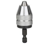 Bosch Accessories 2608572072 Mandrin automatique jusqu'à 6 mm, queue six pans mâle 1/4" Noir/Argent