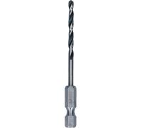 Bosch Professional 1x Foret Hexagonal HSS PointTeQ (pour métaux, Ø : 3,3 mm, longueur totale : 75 mm, emmanchement hexagonal de ¼", accessoires pour visseuse à percussion et perceuse-visseuse)