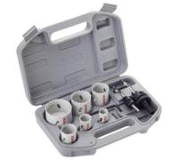 Bosch Accessories 9 pc. Coffret Scies Trépans HSS Bimétal pour électricien (Métal, Bois, Ø 20/25/ 35/40/ 51/68 mm, Accessoire Perceuse à Percussion)