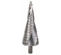 Bosch Accessories 2608587427 HSS Foret étagé 6 - 38.5 mm, 6 - 40.5 mm, M10 - M40 Longueur totale 125.5 mm tige à 3 surfaces