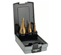 Bosch Foret étagé HSS-TiN 2608587432 – Ensemble 3 pièces 4–12 / 4–20 / 6–30 mm