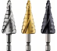 Bosch Accessories 2608587433 HSS Foret étagé 4 - 20 mm TiN Longueur totale 70.5 mm 1/4\ (6,3 mm) 1 pc(s)