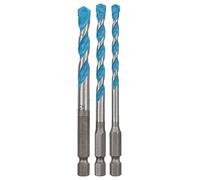 Bosch Accessories 2608589529 Set de 3 Foret polyvalent HEX-9 multi construction 5/6/ 8 mm - Argent/Bleu