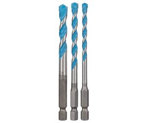 Bosch Accessories 2608589529 Set de 3 Foret polyvalent HEX-9 multi construction 5/6/ 8 mm - Argent/Bleu