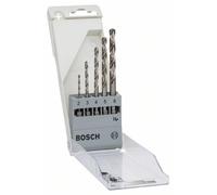 Bosch Accessories 2608595517 HSS Jeu de forets pour le métal 5 pièces meulé DIN 338 1/4\ (6,3 mm) 1 set