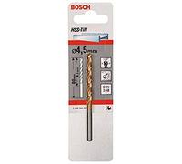 Bosch Accessories 2608596696 Foret à métaux rectifié HSS-TIN DIN 338 Ã˜ 4,5 mm