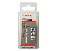 Bosch Accessories 2608597219 Foret à carrosserie laminé HSS-R DIN 1897 Ã˜ 3 mm 10 pièces