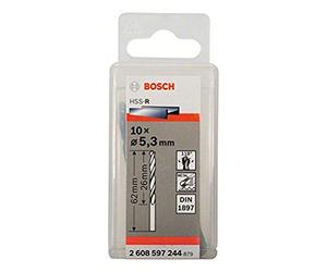 Bosch Accessories 2608597244 Foret à carrosserie laminé HSS-R DIN 1897 Ã˜ 5,3 mm 10 pièces