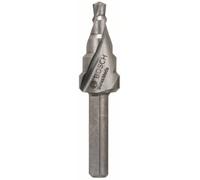 Bosch Accessories 2608597518 HSS Foret étagé Longueur totale 50 mm tige à 3 surfaces 1 pc(s)