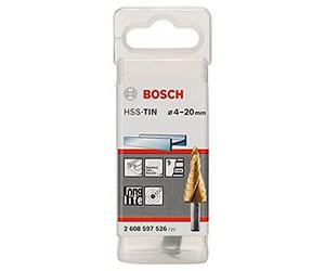 Bosch Accessories 2608597526 Fraise étagée queue 3 pans Longueur 70,5 mm Exécution HSS-TIN