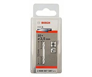Bosch Accessories 2608597587 Foret à métaux à double pointe rectifié HSS-G Ã˜ 3,5 mm 10 pièces
