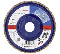 Bosch Accessories 2608601274 X431 Disque segmenté Diamètre 125 mm Ø de perçage 22.33 mm Grain 40 acier