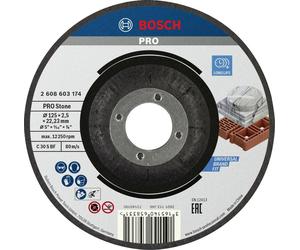 Bosch Accessories 2608603174 2608603174 Disque à tronçonner à moyeu déporté 125 mm Pierre