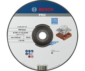 Bosch Accessories 2608603176 2608603176 Disque à tronçonner à moyeu déporté 230 mm Pierre