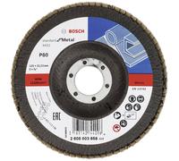 Bosch Plateau à lamelles Standard for Metal X431 125 mm, alésage 22,23 mm, grain 80 2608603658