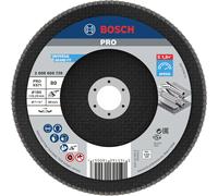 Bosch Plateau à lamelles PRO Metal X571 – Ø180 mm Grain 80 – version plate sur fibres (acier/inox)