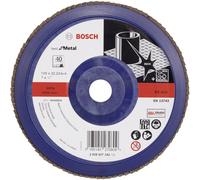 Bosch Disque à lamelles X571 2608607342 – Ø 180 mm, Ø perçage 22,33 mm, Grain 40, Acier – 1 pc