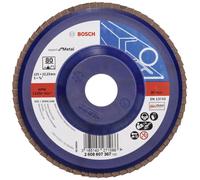 Bosch Disque segmenté 2608607367 X551 – Ø 125 mm, perçage 22,33 mm, grain 80, acier