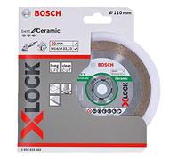 Bosch Accessories 2608615162 Disque à Tronçonner Diamanté Best for Ceramic (pour la Céramique, X-LOCK, Ø 110 mm, Alésage : 22,23 mm, Largeur de Coupe de 1,8 mm)
