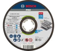 Bosch Accessories 2608619263 Disque à Tronçonner à Surface Plate Expert for Inox & Metal (pour l'inox et les Métaux, X-LOCK, Ø 115 mm, Alésage : 22,23 mm, Épaisseur : 1 mm)