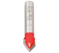 Bosch Accessories 2608629369 Fraise à rainurer droit en V 8 mm d 12,7 mm Longueur 10 mm G 44,5 mm 90°