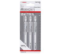 Carte de 3 Lame de scie sauteuse BOSCH T 367 XHM - Bois et métal - 2608667562