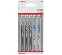 Bosch Accessories 2608667855 SET de lames de scie sauteuse Basic for Wood and Metal, 5 pièces, tige universelle 5 pc(s)
