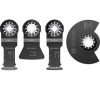 Bosch Professional - Coffret 4 lames Starlock Sols et pose - 134×104 mm, pour métaux non ferreux