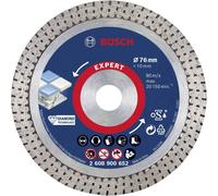 Bosch Accessories 2608900652 EXPERT HardCeramic Disque à tronçonner diamanté Diamètre 76 mm Ø de perçage 10 mm Pierre, Béton, Tuile, Carrelage 1 pc(s)