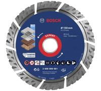 Bosch Accessories 2608900661 EXPERT MultiMaterial Disque à tronçonner diamanté Diamètre 150 mm Ø de perçage 22.23 mm Pierre