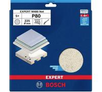 Bosch Accessories 2608901636 Grille abrasive pour ponceuse pour cloison sèche avec bande auto-agrippante Grain 80 (Ø) 225 mm 5 pc(s)