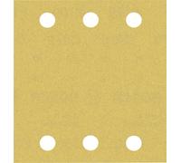 Bosch 50x Feuilles abrasives EXPERT C470 à 6 trous (pour Peinture sur bois, Bois dur, Ø 115x107 mm, Grain 180, Professional Accessoire Ponceuse excentrique)