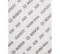 BOSCH Feuille abrasive pour ponçage manuel EXPERT W480 Web 1/4, 115 x 140 mm, G320