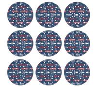 Bosch EXPERT O780 Lot de 9 disques abrasifs 150 mm (pour bois dur, peinture sur bois, Ø 150 mm, grain 3 x 80, 3 x 120, 3 x 180, accessoires professionnels ponceuse excentrique)