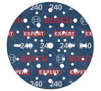 Bosch 50x Disque abrasif sur support plastique résistant et flexible EXPERT O780, 150 mm (pour Bois dur, Peinture sur bois, Ø 150 mm, Grain 240, Professional Accessoire Ponceuse excentrique)