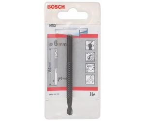 Bosch Accessories 2609200199 Foret à fraiser HSS queue cylindrique Ø 6 mm Longueur 85 mm