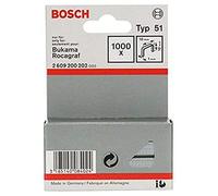 Bosch Accessories 2609200202 Agrafe à fil plat de type 51 10 x 1 x 10 mm 1000 pièces