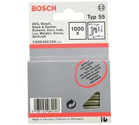 Bosch Accessories 2609200224 Agrafe à dos étroit type 55 résinée 6 x 1,08 x 30 mm, 1000 pièces