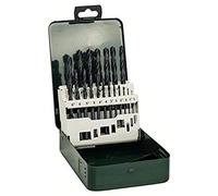 Bosch Accessories 2609255032 HSS Jeu de forets pour le métal 19 pièces laminé au rouleau DIN 338 tige cylindrique 1 set