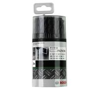 Bosch Accessories 2609255033 HSS Jeu de forets pour le métal 19 pièces 1 mm, 1.5 mm, 2 mm, 2.5 mm, 3 mm, 3.5 mm, 4 mm, 4.5 mm
