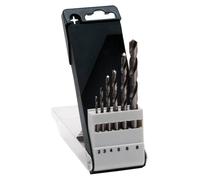 Bosch Accessories 2609255060 HSS Jeu de forets pour le métal 6 pièces 2 mm, 3 mm, 4 mm, 5 mm, 6 mm, 8 mm meulé DIN 338 tige