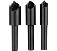 Bosch Accessories 2609255124 Jeu de fraises coniques 3 pièces 8 mm, 10 mm, 12 mm acier à métaux tige cylindrique 1 set