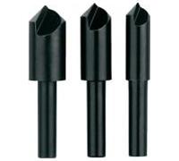 Bosch Accessories 2609255124 Jeu de fraises coniques à lamer 3 pièces 8 mm, 10 mm, 12 mm Acier à outils Queue cylindrique 1 jeu