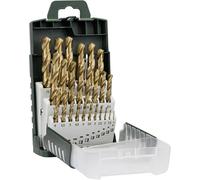 Bosch Accessories 2609255136 HSS Jeu de forets pour le métal 25 pièces 1 mm, 1.5 mm, 2 mm, 2.5 mm, 3 mm, 3.5 mm, 4 mm, 4.5 mm