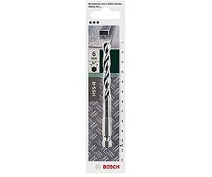 Bosch Accessories 2609255143 Foret à métaux hélicoïdal HSS-R DIN 338 avec queue six pans 1/4" 6,0 x 57 x 105 mm