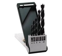 Bosch Accessories 2609255214 Jeu de forets pour le bois 5 pièces 4 mm, 5 mm, 6 mm, 8 mm, 10 mm tige