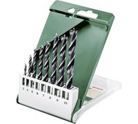 Bosch Jeu de forets pour le bois 2609255215 – 8 pièces 3–10 mm tige cylindrique