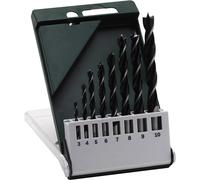 Bosch Accessories 2609255215 Jeu de mèches hélicoïdales à bois 8 pièces 3 mm, 4 mm, 5 mm, 6 mm, 7 mm, 8 mm, 9 mm, 10 mm Queue cylindrique 1 jeu